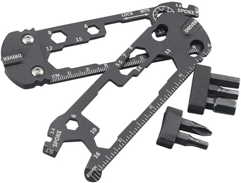 Bike Repair Wrench Multitool - All in One Hex Key Wrench Driver, Detachable Spanner, Portable Cycling Maintenance Fix Kit