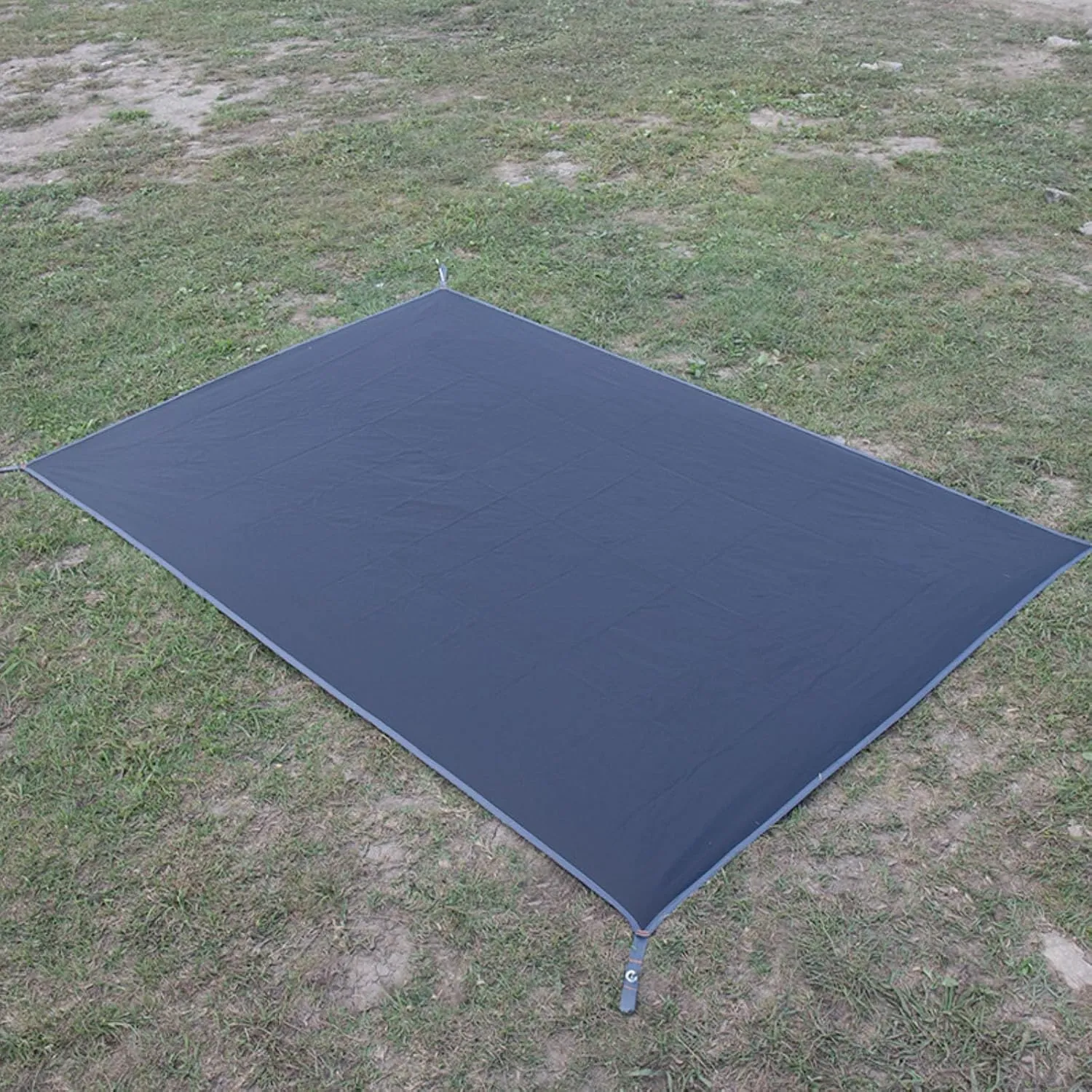 Black,Large,N/A Waterproof Camping Tarp, 210D Oxford Cloth Outdoor Tent Ground Pad, Lightweight Multifunctional Tent Footprint with Drawstring Bag, Picnic Land Seats for Beach, Car,Camping,Adventure
