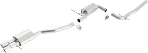 Borla 140397 Stainless Steel Cat-Back Exhaust System for Jetta '06-'10 2.5L