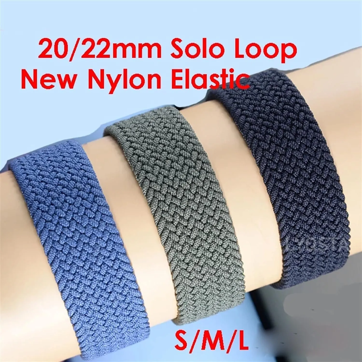 Braided Solo Loop watch Strap Universal Watchband