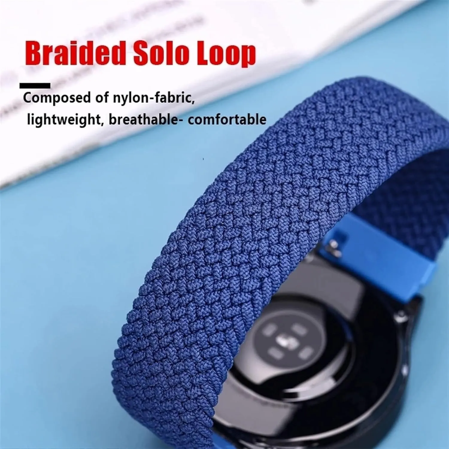 Braided Solo Loop watch Strap Universal Watchband