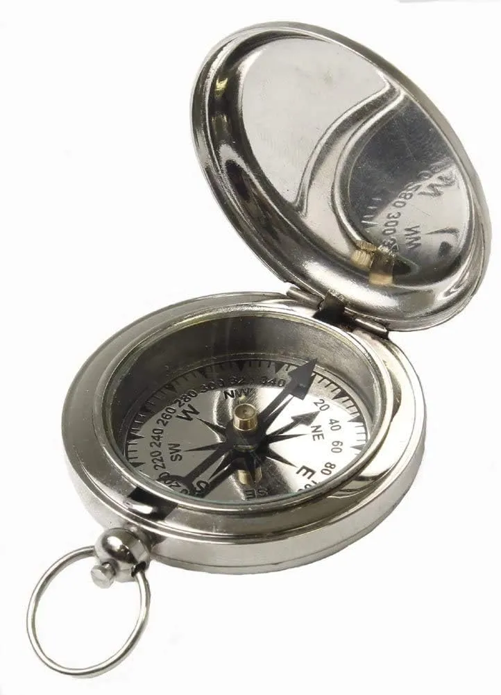 Brass Compass Nautical Marine Navigation Compass, Pocket Compass, Outdoor Compass, Camping Compass, Hiking Compass, Hunting Compass, Survival Compass, Tools