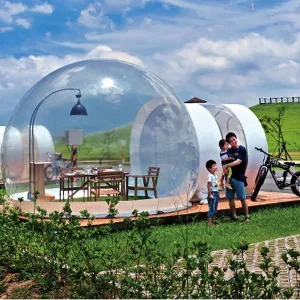 Bubble House Inflatable Bubble Tent Inflatable Bubble Tent Double Room Transparent Bubble Tree 3M/4M/5M Diameter Bubble Dome Tent Bubble Hotel Bubble House,3M (Color : 4m) (3m)