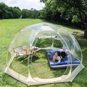 Bubble Tent Camping Bubble Tent Screen Houses - 360x360x220cm, Freestanding Garden Igloo Canopy Shelters Pop-up, All Weather Greenhouse Screen Tents for Party