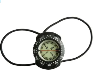 Bungee Cord Compass Underwater 100m Diving Professional Waterproof Navigator Scuba Luminous Compass for Swimming Diving，Provide Accurate Direction Assistance, Easy to carr