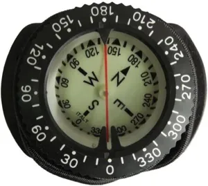 Bungee Cord Underwater Compass 100m Waterproof Diving Navigator with Luminous Dial for Scuba, Swimming & Outdoor Sports