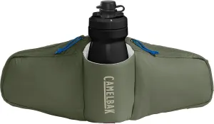 CamelBak Podium Flow 2 Waist Pack for Mountain Biking, Gravel Cycling - Contains 21 oz Podium Dirt Series Bike Bottle, Dusty Olive