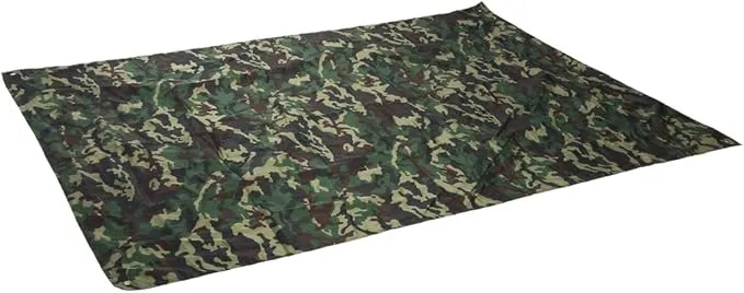 Camouflage Tent Tarp, Portable Rainproof Tent Tarp Camping Tent Tarp Shelter for for Outdoor Hiking Hunting