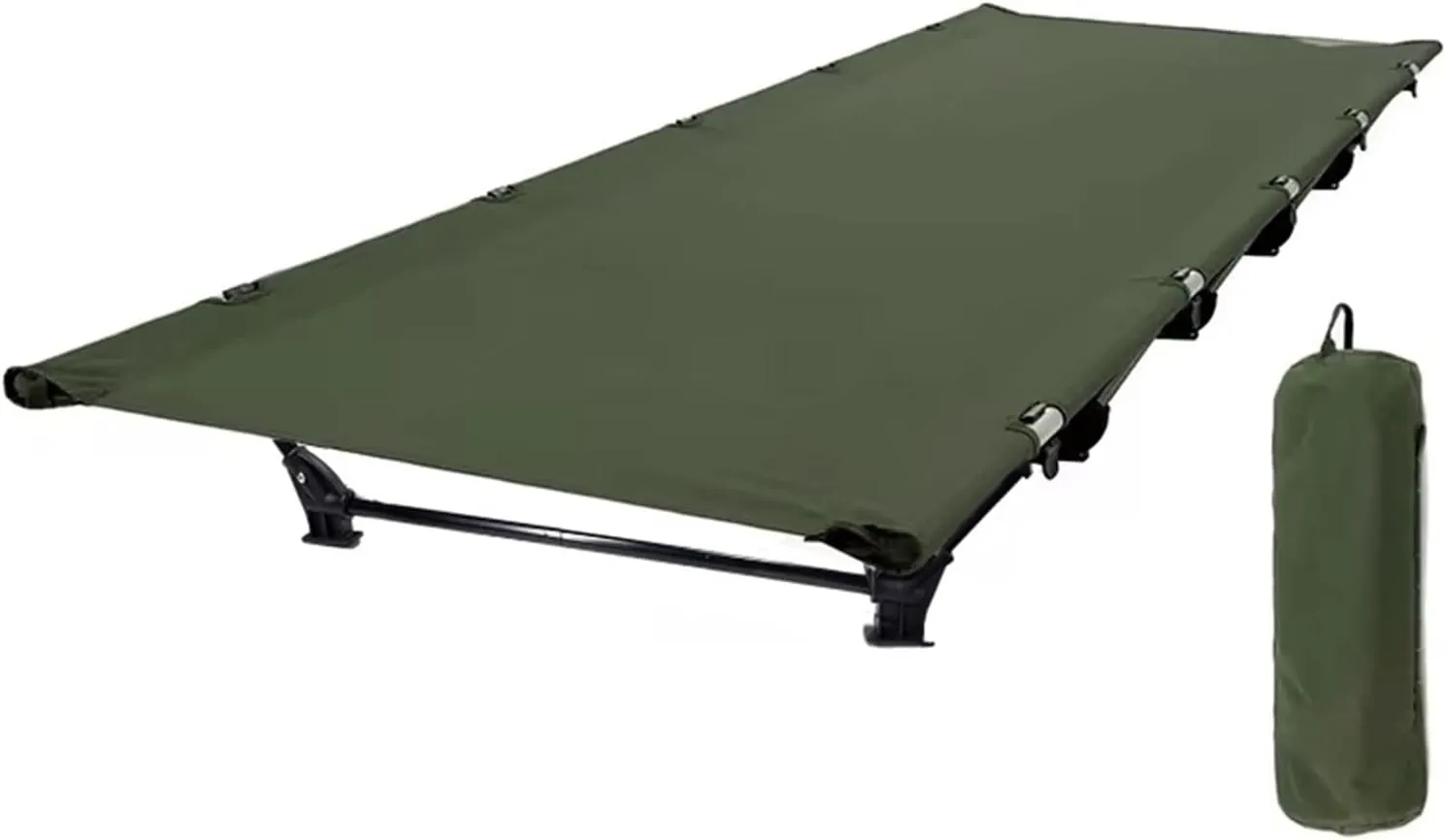 Camping Cot Portable Folding Bed Outdoor Ultralight Compact Tent Bed for Travel Backpacking Hiking Sleeping(Black)