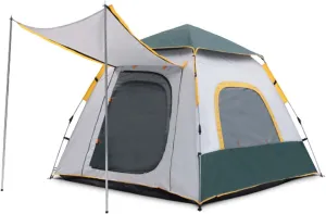 Camping Dome Tent for 2-4 People,Automatic Pop-Up Family Tent,Portable Waterproof Backpacking Tent with Carry Bag and Tent Foyer,Outdoor Travel,210x210x150cm