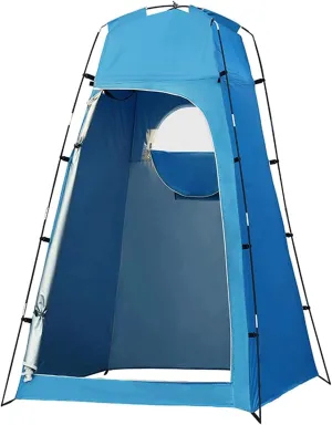 Camping Shower Tent Portable Privacy Tent Outdoor Waterproof Toilet Tent Changing Room w/Carry Bag Rain Cover 130 * 130 * 210cm for Camping Beach