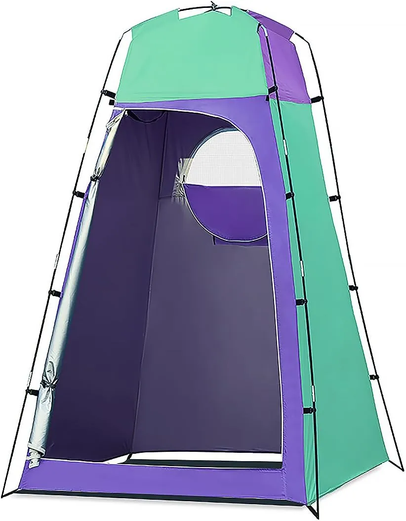 Camping Shower Tent, Privacy Shelter, Changing Room Tent for Portable Toilet with Floor and Carrying Bag, Lightweight & Sturdy, Perfecr for Hiking Sun Picnic Fishing