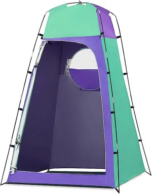 Camping Shower Tent, Privacy Shelter, Changing Room Tent for Portable Toilet with Floor and Carrying Bag, Lightweight & Sturdy, Perfecr for Hiking Sun Picnic Fishing