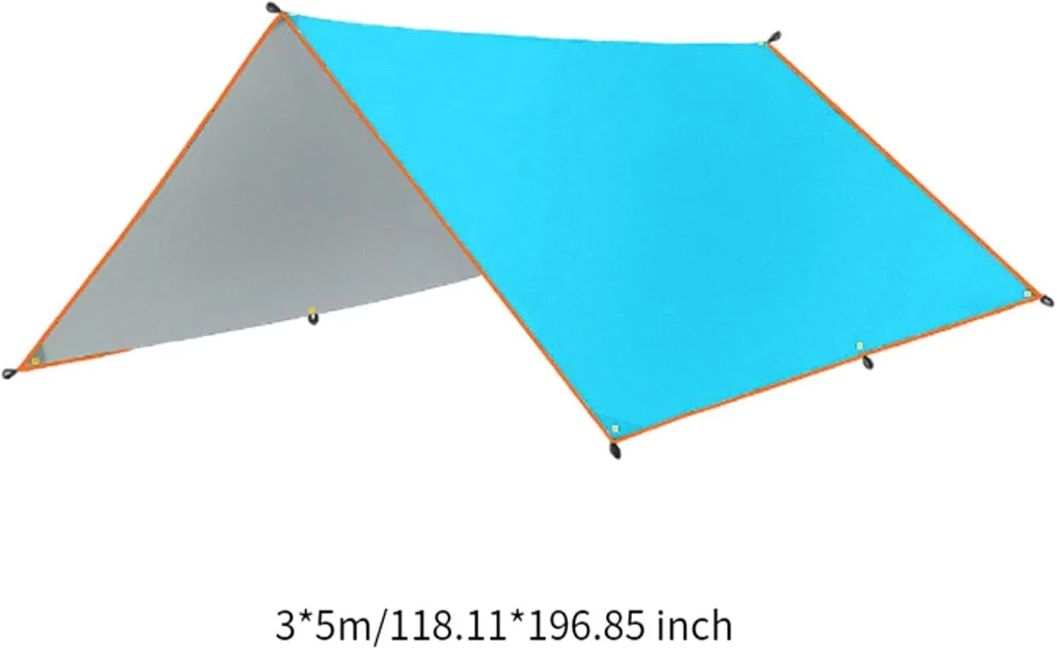 Camping Tarp Awning Canopy Ultralight Compact, Tent Tarp Camping Canopy for Picnic Barbecue Outdoor Activities Travel Garden, Blue