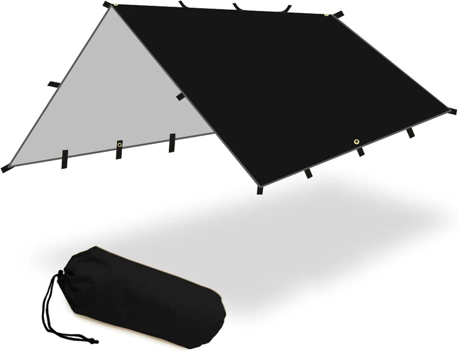 Camping Tarp, Shelter Rain Tarp, Camping Canopy, Reusable Grounding Sheets, Weatherproof and Water-Resistant, Tent Groundsheet, Ideal for Backpacking, Picnic, Climbing Use (30 * 20 * 7)