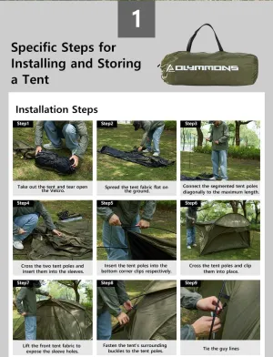 Camping Tent 1 to 2 Person, Backpacking Tent Waterproof & Windproof, Ultralight Instant Tent for Camping, Hiking, Outdoor,Lightweight for Adults Kids Scouts Easy Setup