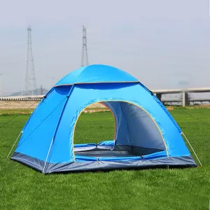 Camping Tent 3-5 Person - Family Dome Waterproof Backpack Tents with Top Rainfly, Ultralight Easy Set Up Small Tents with Carry Bag for 4 Season Hiking Glamping Beach Outdoor