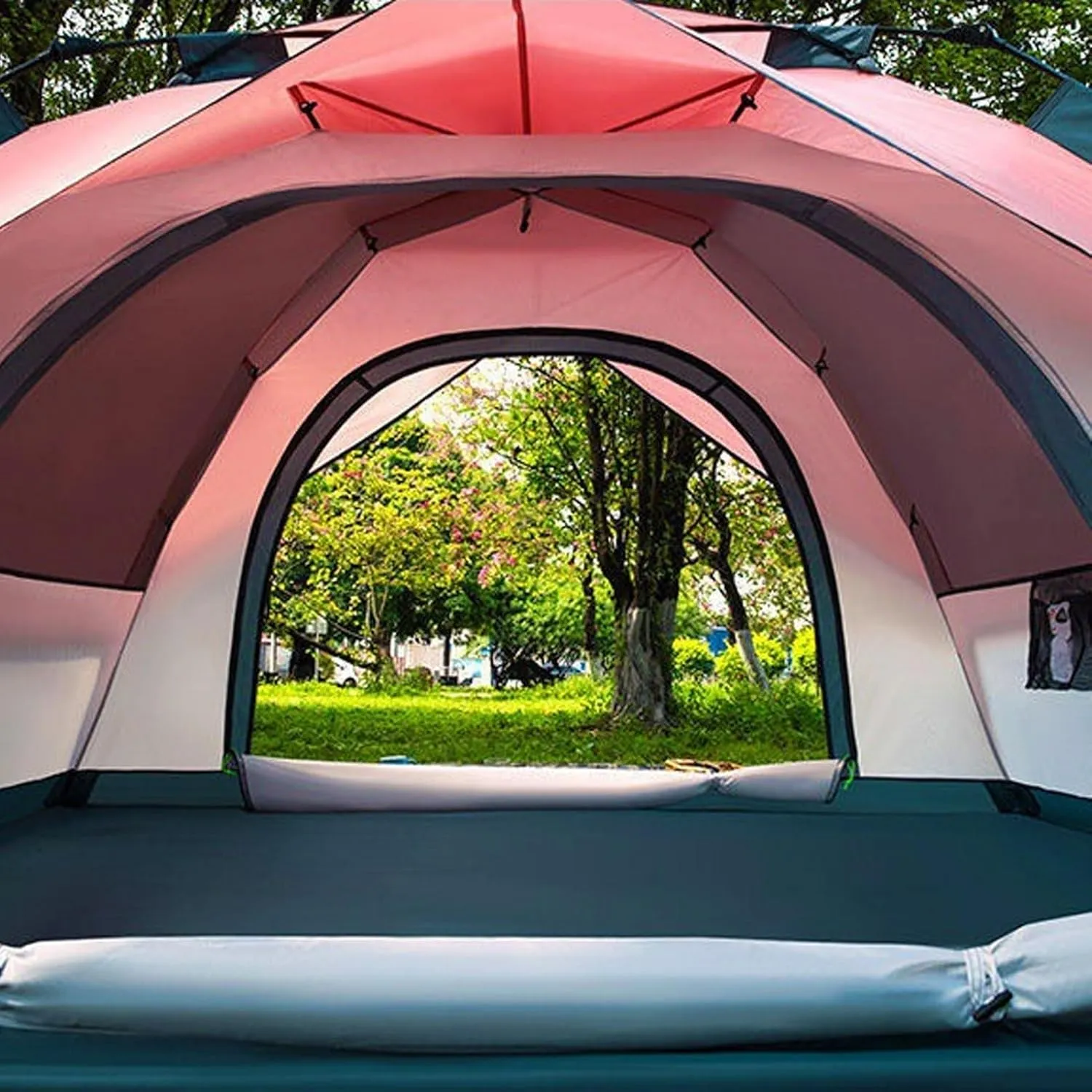 Camping Tent, 4 Person Waterproof Tent, Pop Up Tent for Camping, Portable Backpacking Tent, Instant Setup, Family Tent for Camping Hiking Outdoor