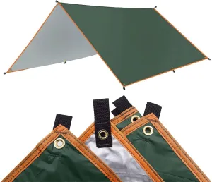 Camping Tent Awning Waterproof Tarpaulin Tent Shade Ultralight Garden Canopy Shade Outdoor Camping Hammock Travel Beach Awning (Color : 3, Size : 3x5m