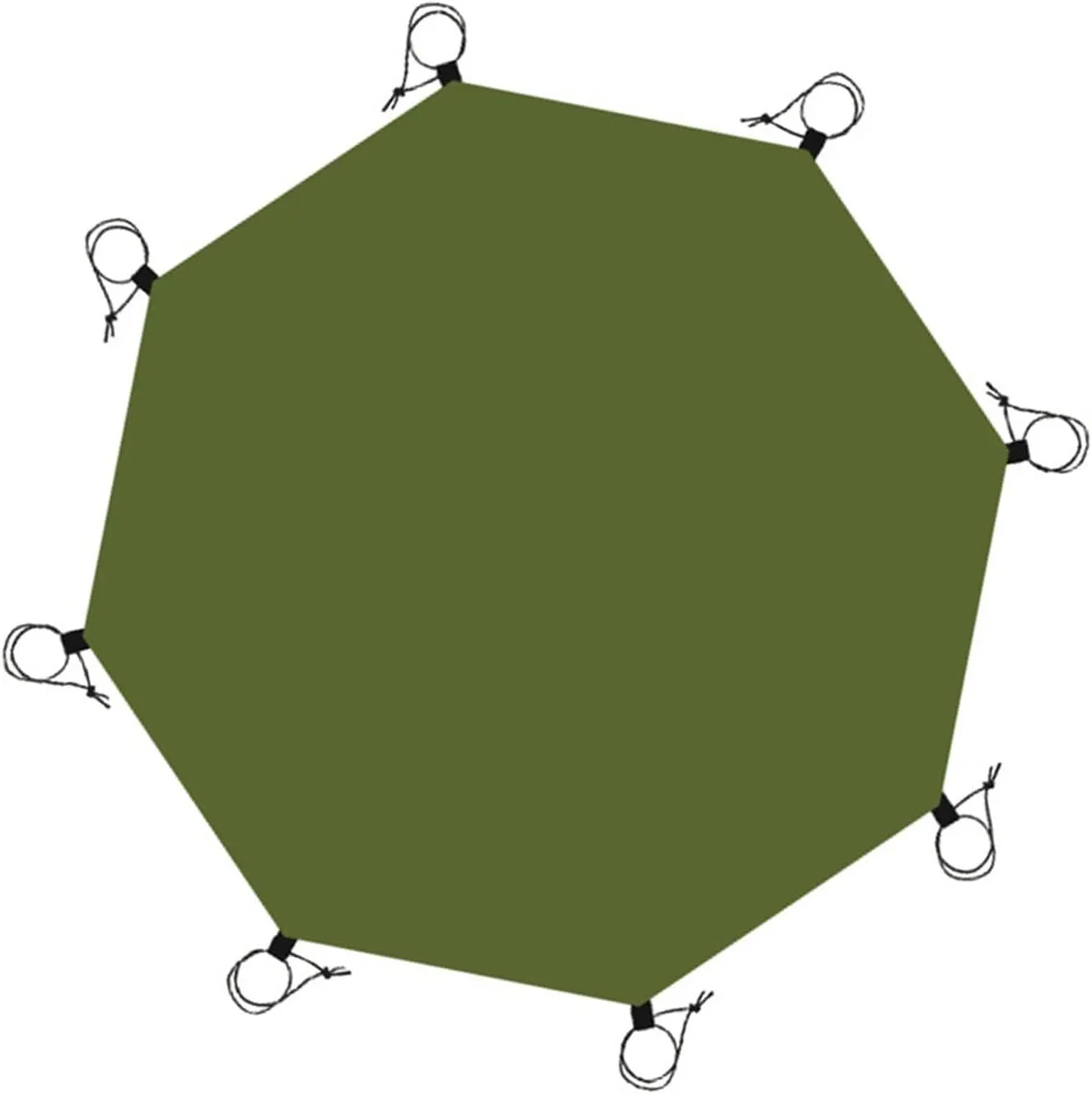 Camping Tent Octagon Camping Mat Waterproof Oxford Cloth Tent Ground Sheet Outdoor Camping Tarp Picnic Mat Tent Rain Tarp