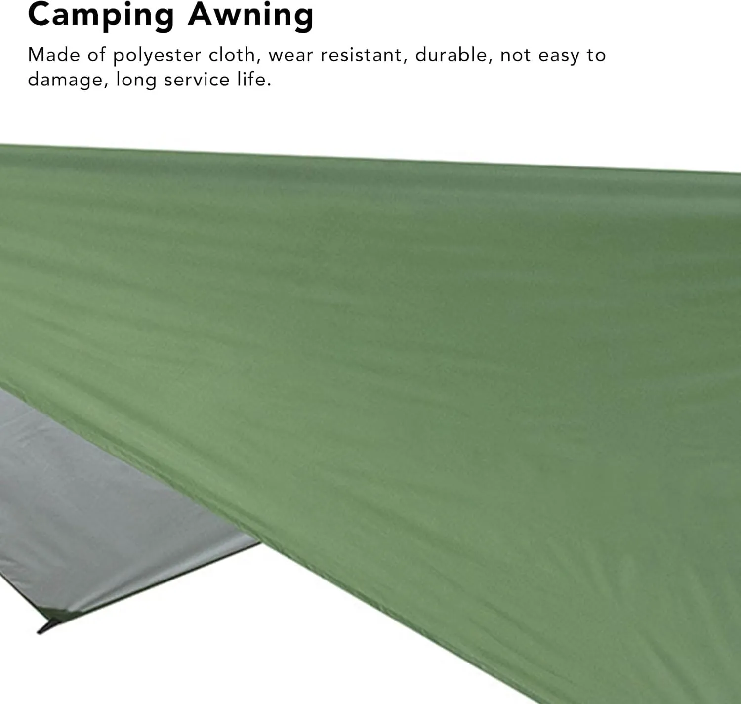 Camping Tent Tarp, Waterproof Sunproof Tent Canopy, Lightweight Hammock Sun Shelter Shade Tent Tarp Awning Canopy, Portable Family Beach Tent Sun Shade Canopy for(230x140CM-Silvery Green)