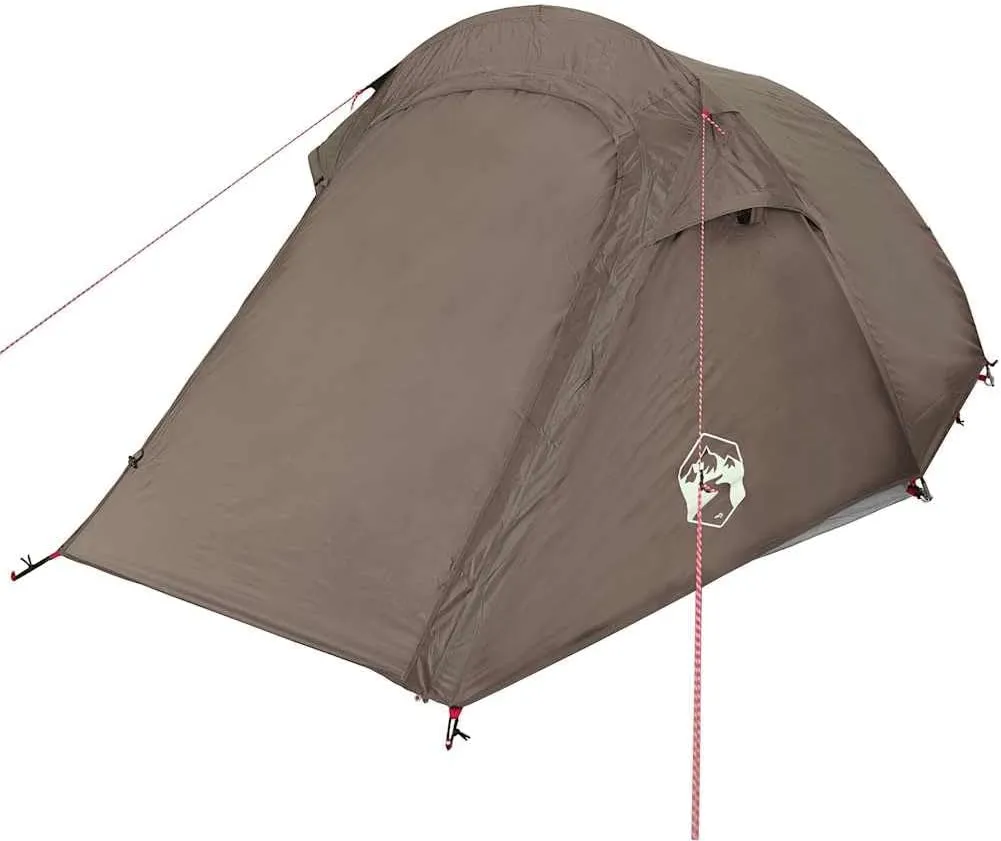 Camping Tent Tunnel 3-Person Olive Green Waterproof vidaXL vidaXL