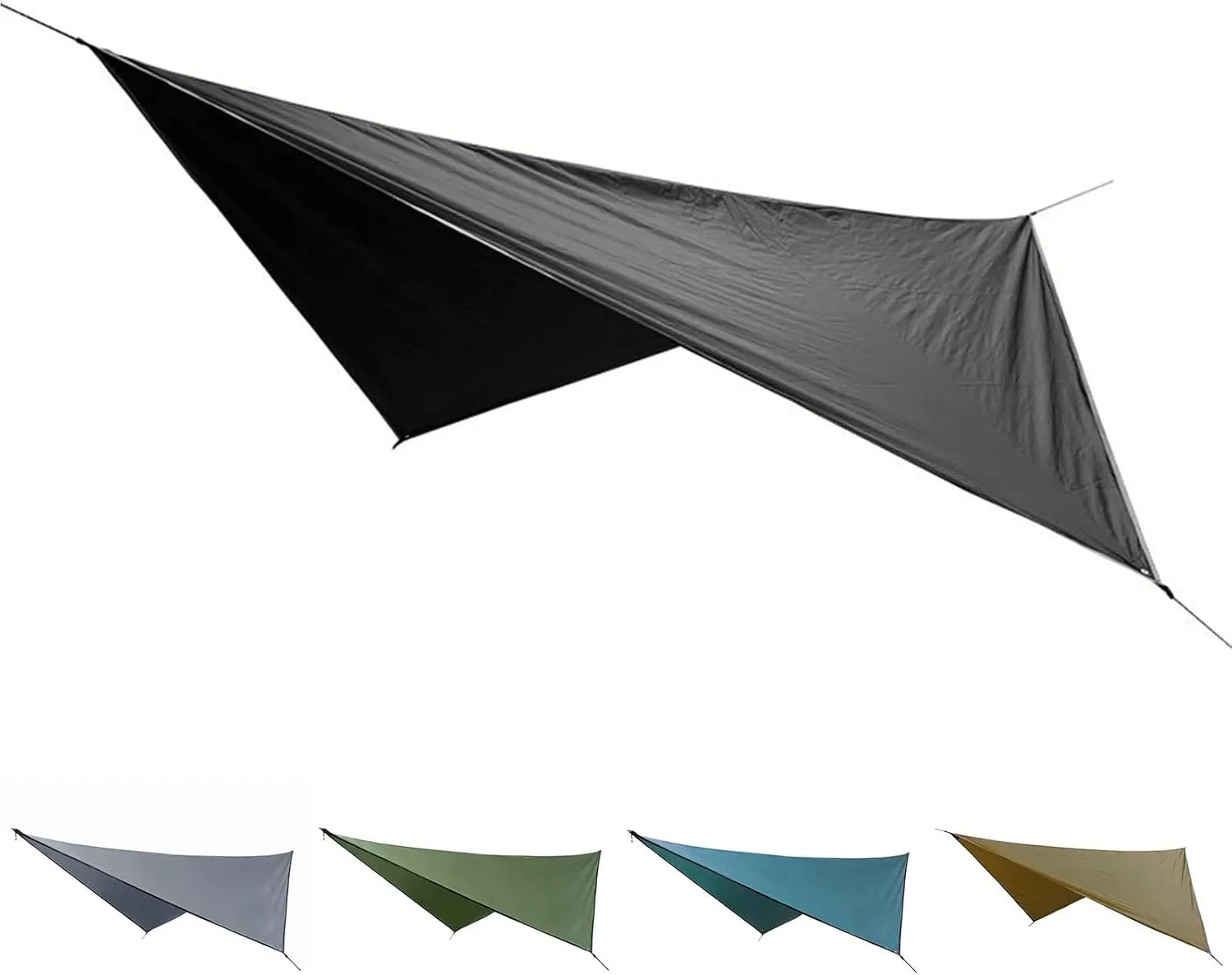 Camping Tent Waterproof Tarpaulin Tent Shade Outdoor Camping Hammock Rainfly Garden Awning Awning Ultralight (Color : 1, Size : ONE Size) (1 One Size)