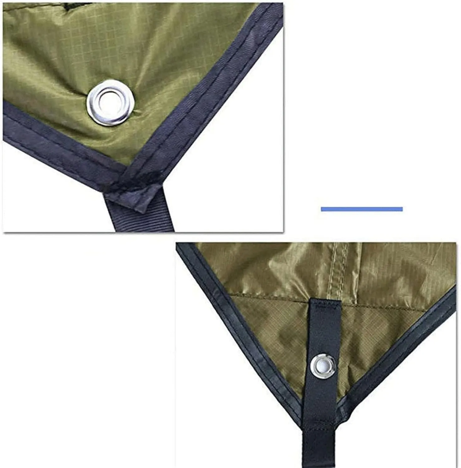 Camping Tent Waterproof Tarpaulin Tent Shade Outdoor Camping Hammock Rainproof Garden Awning Canopy Shade Ultralight Diamond/Hexagon (Color : 2, Size