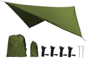 Camping Tent Waterproof Tarpaulin Tent Shade Outdoor Camping Hammock Rainproof Garden Awning Canopy Shade Ultralight Diamond/Hexagon (Color : 2, Size