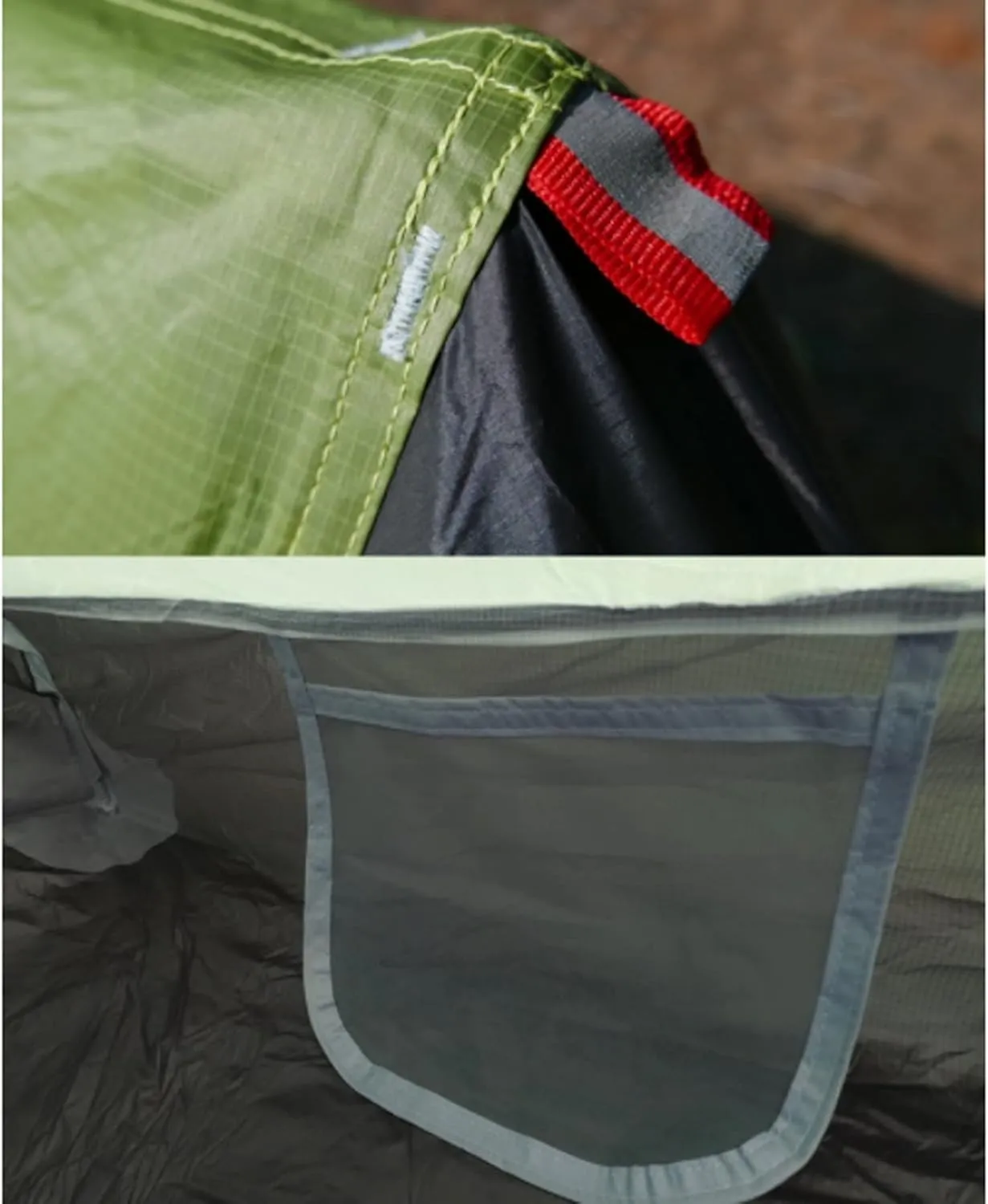 Camping Tents,2022 New 2 Person Ultralight Camping Tent 3 Season Professional 15d Rodless Tent (Color : Green 2P, Size : 3 Season)