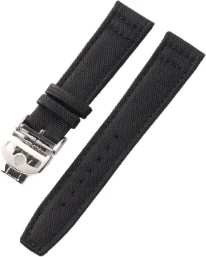Canvas Leather Watchband for IWC Watch strap with Deployment Folding Buckle Correa de reloj Nylon Bracelet Accessories Parts