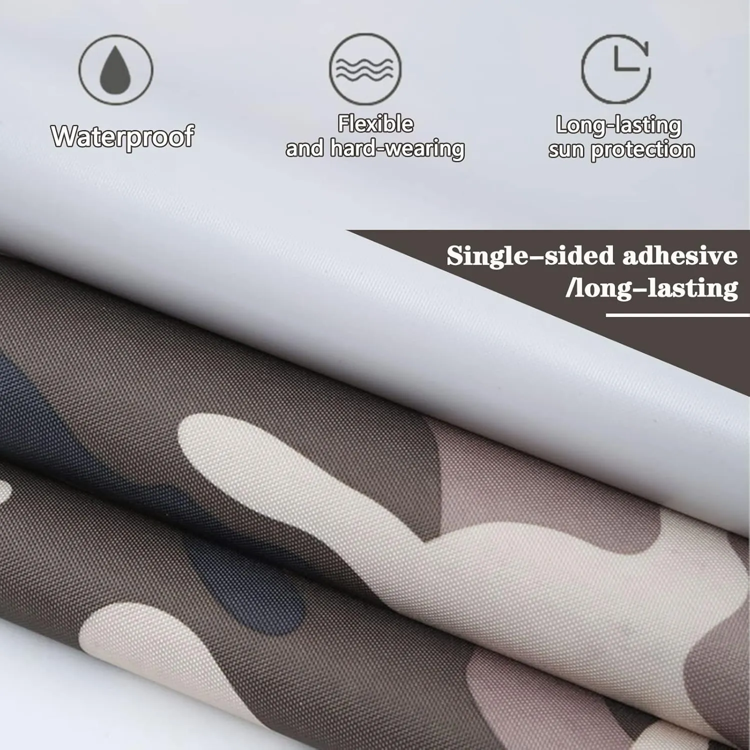 Canvas Tarpaulin Waterproof Camouflage Tarp Sheet Cover with Grommets Heavy Duty Tarp Tent Multipurpose Protective Camo Groundsheet - Oxford Canvas (Size:1x2m)