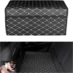 Car Bed for Jeep New Compass - Custom Fit, Leather Heavy-Duty Waterproof Outdoor Back Seat Rest Bed Non Inflatable Double-Sided Folding, for Jeep New Compass 2017