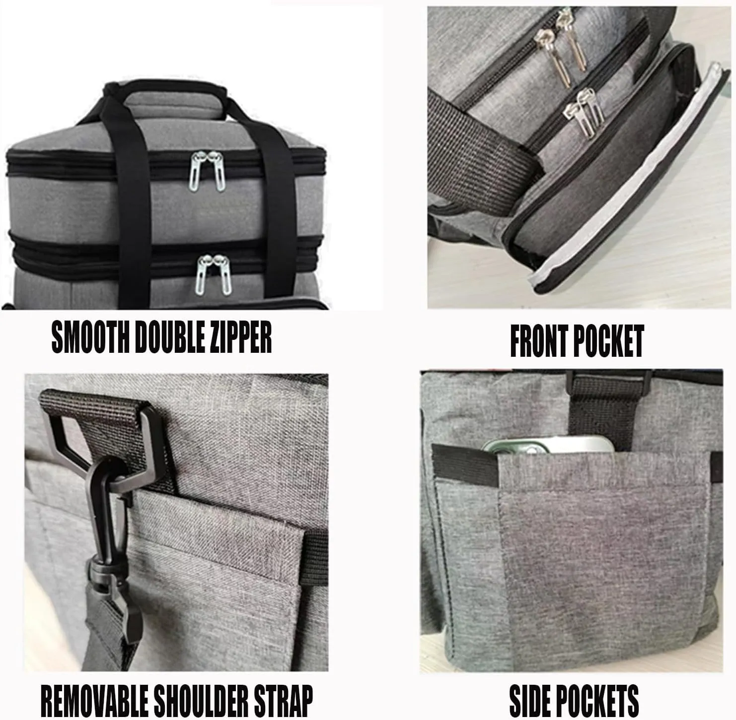 Car Camping Coolers for Jeep Avenger/Cherokee/Compass/Concept/Gladiator/Meridian, Leak Proof Cooler, Portable Lightweight Ice Chest Box, Compartments Waterproof Insulated Bag