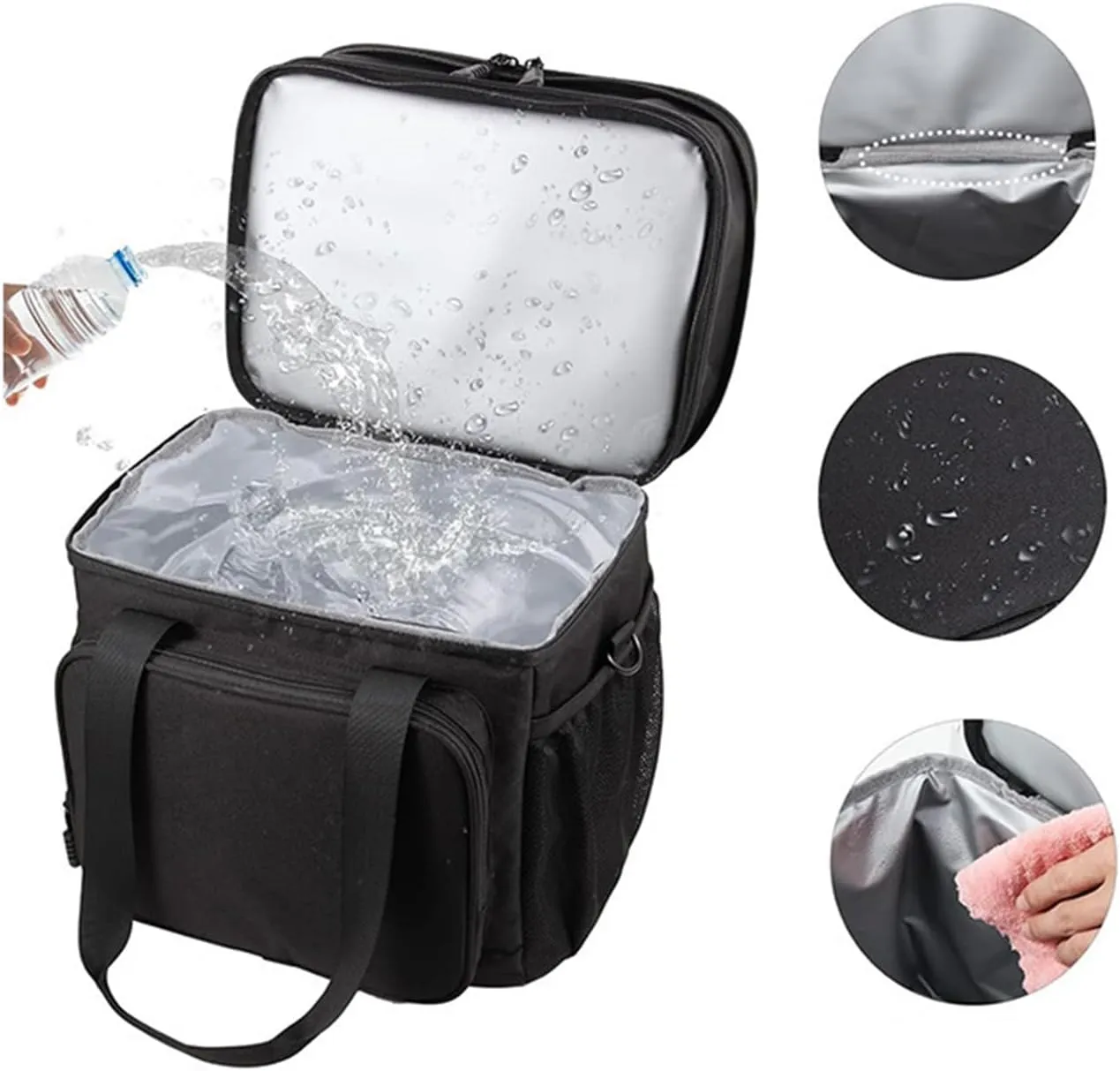 Car Camping Coolers for Jeep Avenger/Cherokee/Compass/Concept/Gladiator/Meridian, Leak Proof Cooler, Portable Lightweight Ice Chest Box, Compartments Waterproof Insulated Bag