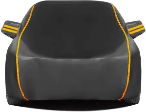 Car Cover Compatible with Jeep Compass 2006-2023 Waterproof Dustproof Outdoor Full Covers with Door Zipper Windproof Sun Rain Snow Protection