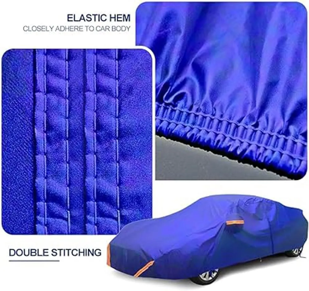 Car Cover Compatible with Jeep Compass, Outdoor Waterproof All Weather Breathable Protective Full Covers(Blue)