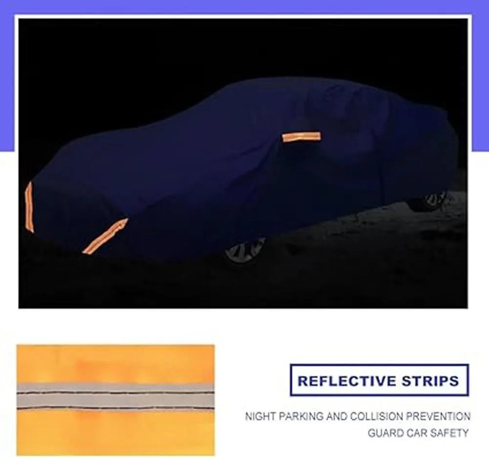 Car Cover Compatible with Jeep Compass, Outdoor Waterproof All Weather Breathable Protective Full Covers(Blue)