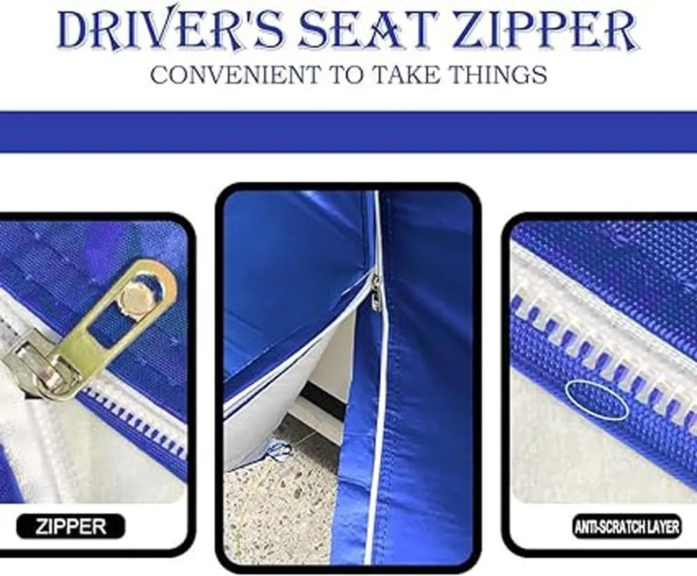 Car Cover Compatible with Jeep Compass, Outdoor Waterproof All Weather Breathable Protective Full Covers(Blue)