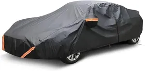 Car Cover Compatible with Jeep Compass, Outdoor Waterproof All Weather Protection Full Covers Wind Rain Proof(Black)