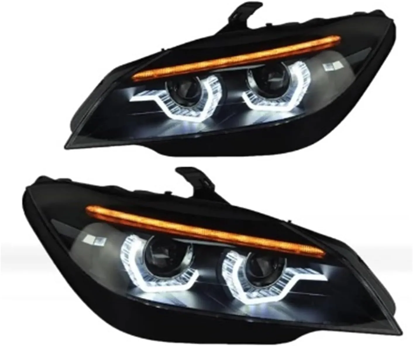 Car Lights Compatible For BMW Z4 E89 2009-2016 Headlights Assembly DRL Angel Eye Projector Lens Headlamp Car Accessories Plug And Play(WITH LED BLUBS_WITH AFS)