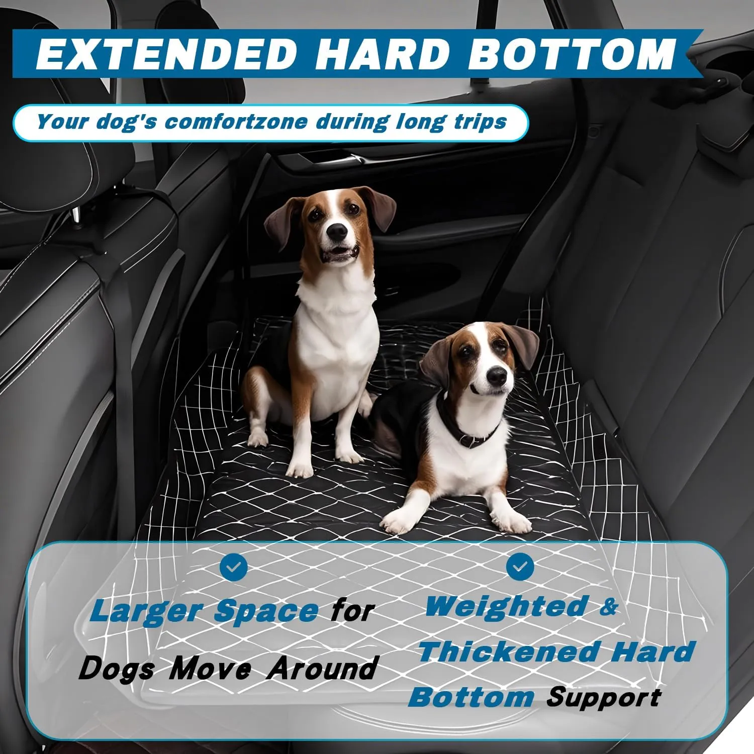 Car Mattress for Jeep Compass - Custom Fit,Leather Heavy-Duty Waterproof Outdoor Back Seat Rest Bed Non Inflatable Storage Box Double-Sided Folding, for Jeep Compass 2007-2016