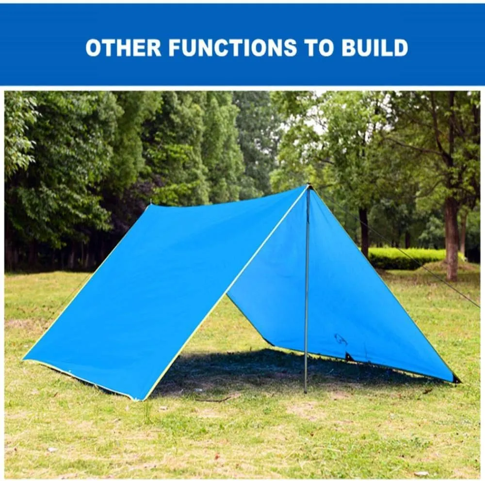 Car Roof Tent Outdoor Awning Canopy Tent Rain Sun Shelter Tarp Sun Shade Beach Roof Tent Sun Awning Camping Equipment Yellow
