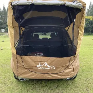 Car Travel Tent BBQ Camping Trunk Extension Tent - Suitable for SUV with Width 1.9-2.M SUV Triple Door Tailgate Hatchback Tent