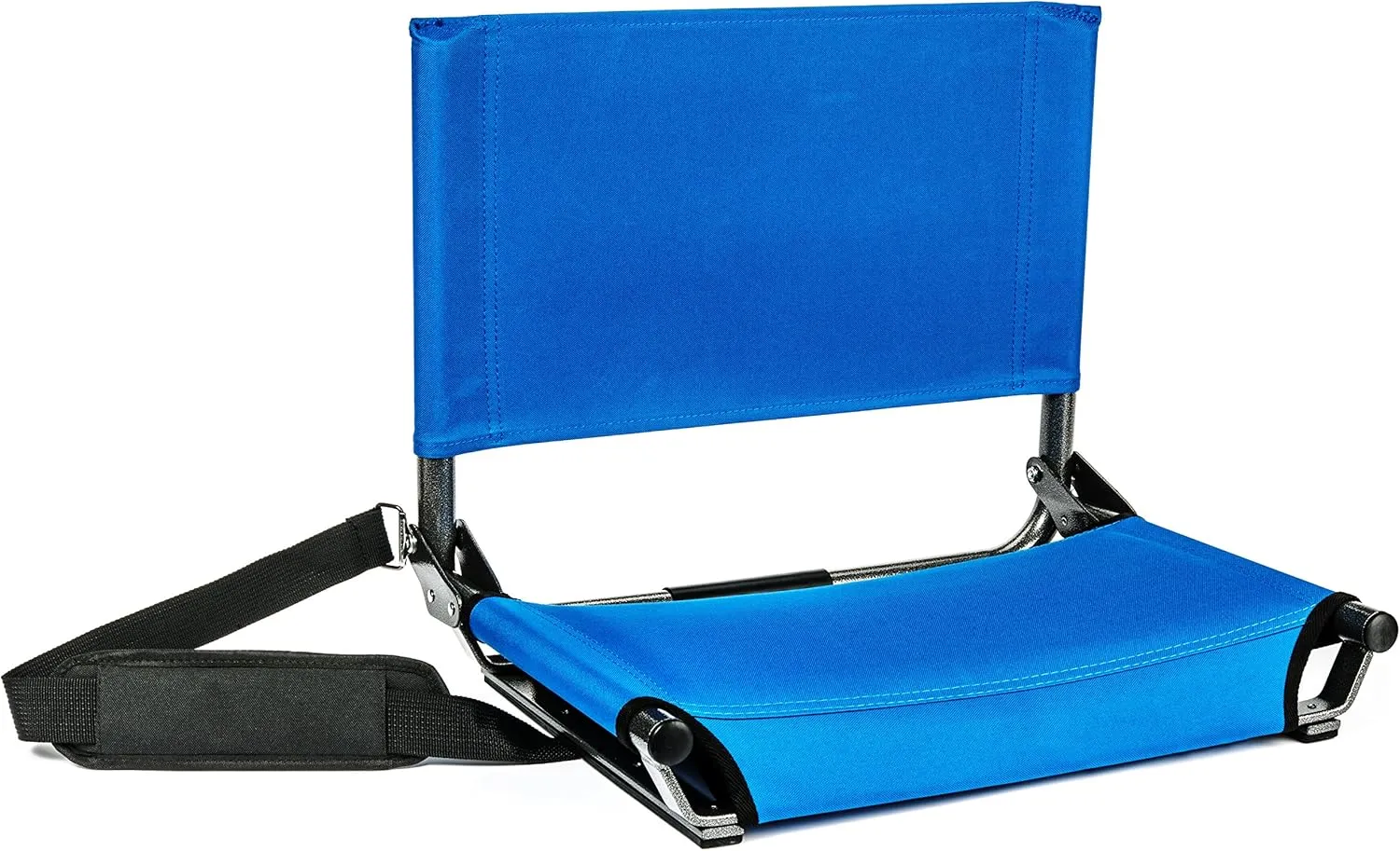 Cascade Mountain Tech Stadium Seat - Lightweight, Portable Folding Chair for Bleachers and Benches - Royal Blue, Regular - 17"