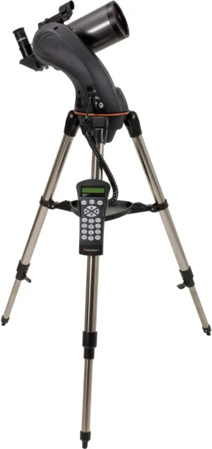 Celestron 22087 NexStar 90SLT-Mak Portable Computerised Maksutov-Cassegrain Telescope with Quick-Release Fork-arm Mount, Accessory Tray and 'Starry Night' Special Edition Software, Grey