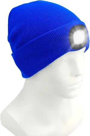 CENSGO Unisex Hat with Light, USB Rechargeable LED Headlamp Beanie, Gifts for Dad Father Men Husband Warm Knitted Cap