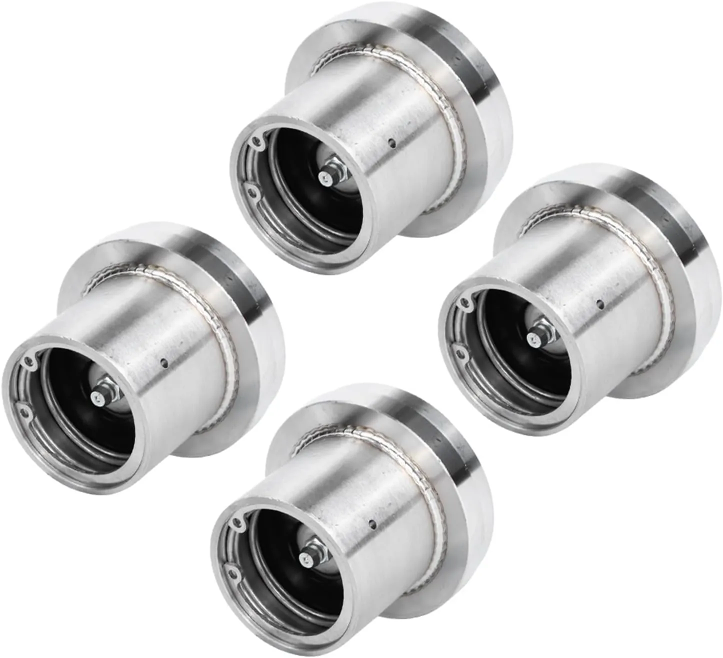 CHICIRIS Bearing Buddies for Trailers, Buddy Bearings, 4pcs 2.717in Diameter Stainless Steel for Trailer Lubricator Tool Accessory