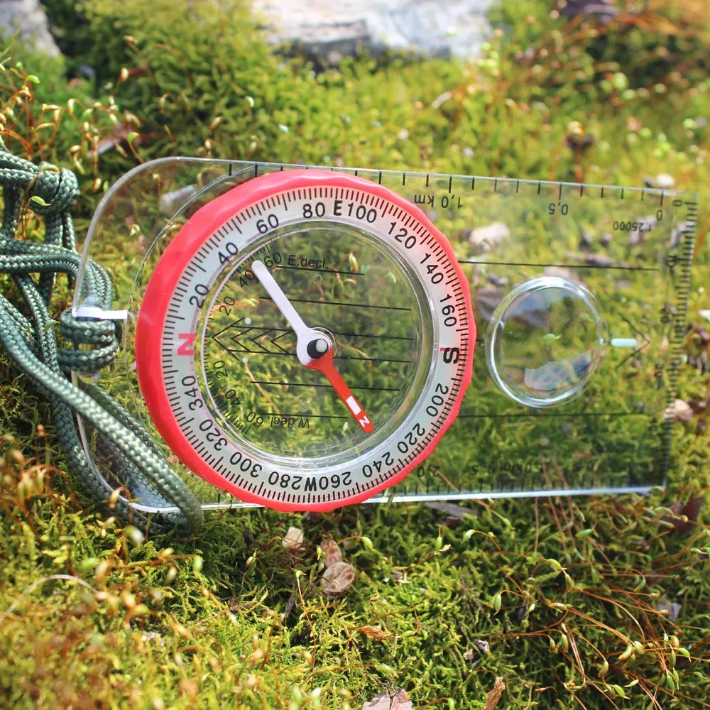 Children's Luminous Waterproof Orienteering Compass - Outdoor Adventure Gear