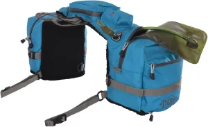Circle Y Tucker Adventurer Durable Water-Resistant Contoured Horseback Riding Gear Saddle Pommel Bag w/Foam Padded Base, Insulated Padding, Fleece Lining, 3-Liter Water Bladder, Rain Cover Included
